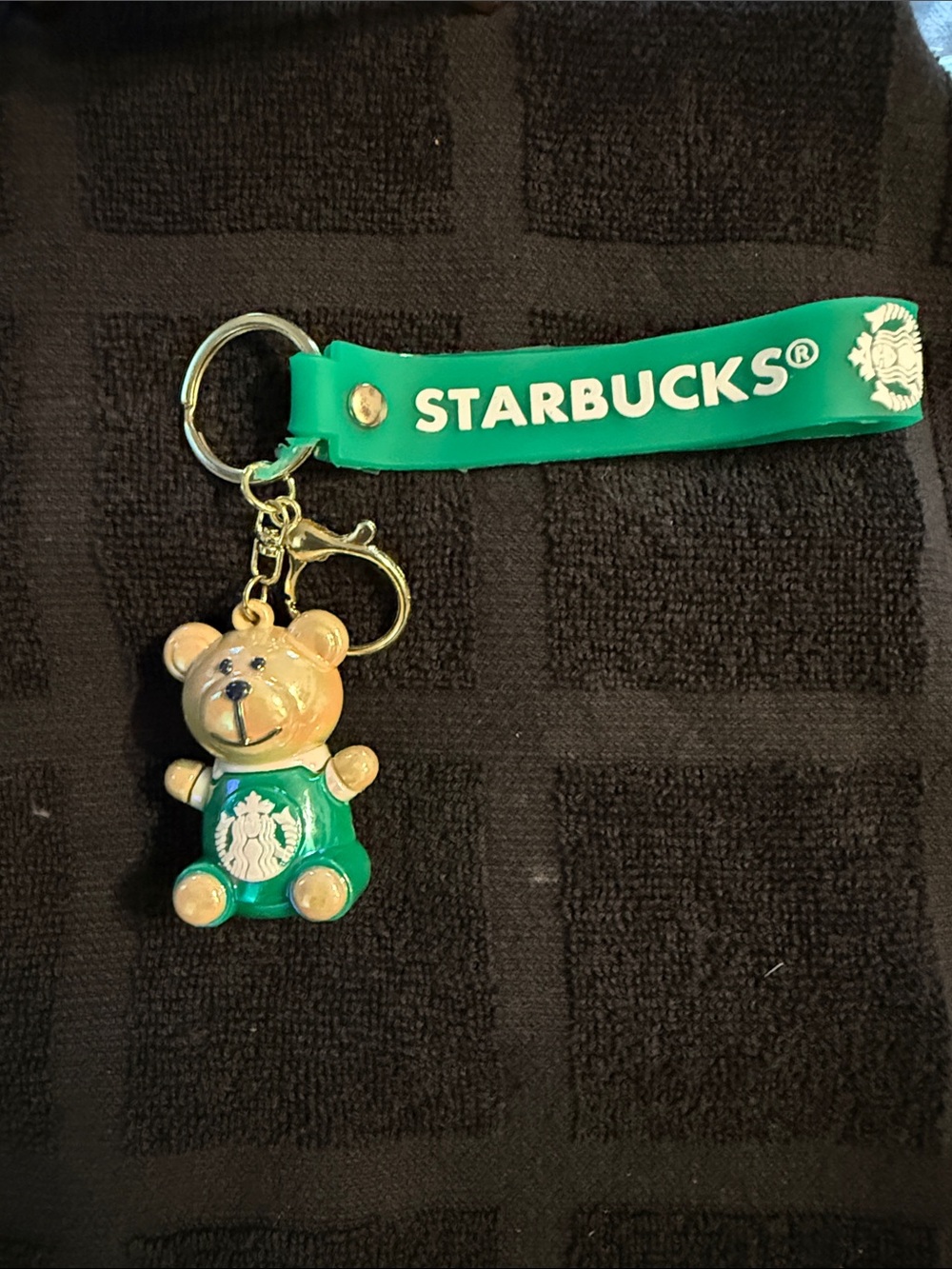 Starbucks Green Bear Keychain Strap Kids Accessory